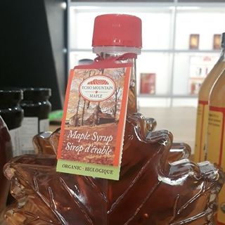 Siro hữu cơ cây lá phong Echo Mountain Maple Organic Maple Syrup 250ml(chai hình lá phong)