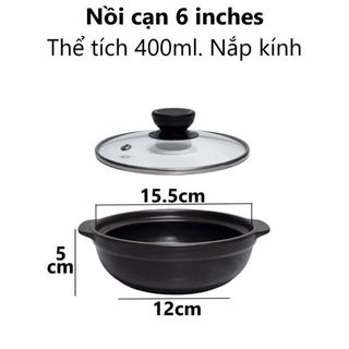 NỒI ĐẤT SỨ ĐỈNH 6 ĐH LOẠI 1 - CHỊU NHIỆT CAO (T30)