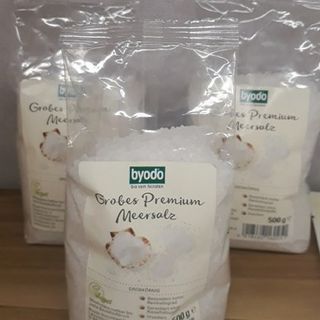 Muối Biển Siêu Sạch Byodo Grobes Premium Meersalz 500g(muối hạt)
