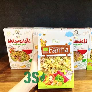 Mì nui rau củ hữu cơ cho bé hình động vật Eko Farma 250g(Bartolini)