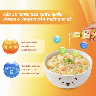 Dầu Chiên Xào Nguyên Chất Cho Bé Ăn Dặm Làng Chài Xưa Chai Thuỷ Tinh 250ml Dinh dưỡng từ 5 loại hạt