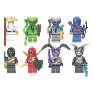 Đồ Chơi Lắp Ráp Lego Ninja 8 Nhân Vật Ngẫu Nhiên Kèm Kẹo Nổ Okelaaa