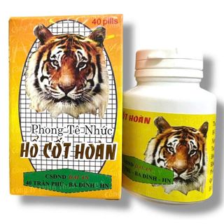 Viên uống đau nhức xương khớp Phong tê nhức - Hổ cốt Hoàn xuất xứ Việt Nam - Hộp 40 viên - Mã số 2125