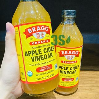 Giấm táo hữu cơ Bragg Organic Apple Cider Vinegar 473ml