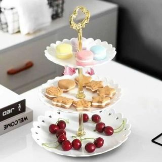 KHAY ĐỰNG BÁNH KẸO 3 TẦNG DECOR