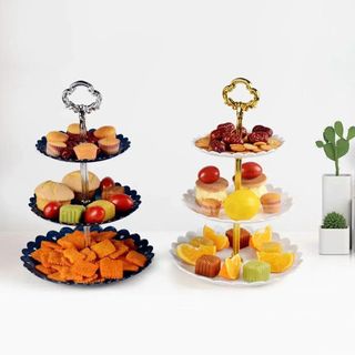 KHAY ĐỰNG BÁNH KẸO 3 TẦNG DECOR