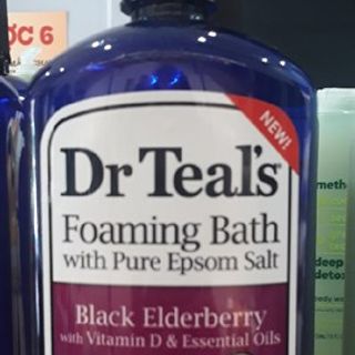 SỮA TẮM TẠO BỌT DR TEALS FOAMING BATH BLACK ELDERBERRY 1L