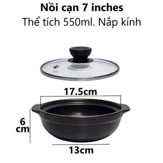 NỒI ĐẤT SỨ ĐỈNH 7 ĐH LOẠI 1 - CHỊU NHIỆT CAO (T24)