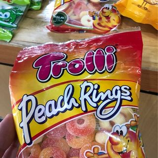 Kẹo Dẻo Trolli Peach Rings 100g