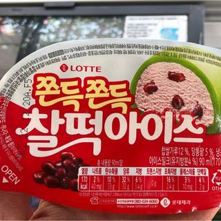 Kem Mochi Đậu Đỏ Lotte 90ml