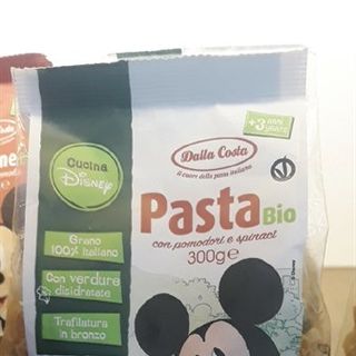 Nui Rau Củ Hữu Cơ Hình Chuột Mickey Dalla Costa Patsta Bio Con Pomodori E Spinaci 300g