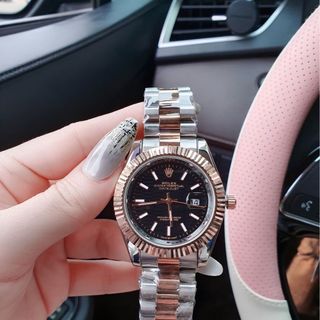 SĂN SALE ĐỒNG HỒ NAM NỮ THỜI TRANG ROLXE NIỀNG KHÍA KHOÁ BƯỚM MẶT VI TÍNH