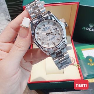 SĂN SALE ĐỒNG HỒ NAM NỮ THỜI TRANG ROLXE NIỀNG KHÍA KHOÁ BƯỚM MẶT VI TÍNH