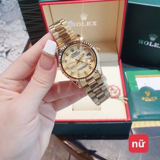 SĂN SALE ĐỒNG HỒ NAM NỮ THỜI TRANG ROLXE NIỀNG KHÍA KHOÁ BƯỚM MẶT VI TÍNH