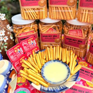 🍼BÁNH QUY ĐŨA CHẤM SỮA 500G – GIÒN THƠM, BÉO NGỌT CỰC CUỐN