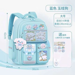 BALO HỌC SINH CHỐNG GÙ A8185 – FORM ĐẸP, ĐỰNG SÁCH THOẢI MÁI, TẶNG KÈM PHỤ KIỆN - PIPI STORE