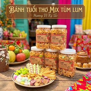 BÁNH MIX TUỔI THƠ – GIÒN THƠM, NGON VUI, ĂN LÀ NHỚ