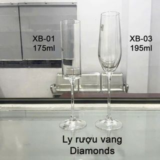 BỘ 6 LY THUỶ TINH UỐNG RƯỢU VANG DIAMONDS XB-01