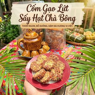 🍘 CỐM GẠO LỨC CHÀ BÔNG 500G – GIÒN TAN, ĐẬM VỊ CỰC CUỐN