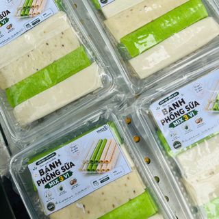 🎁 BÁNH PHỒNG SỮA MIX 3 VỊ – MÈ RANG, SỮA, LÁ DỨA SIÊU HẤP DẪN