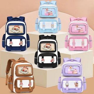 🎒 BALÔ TIỂU HỌC CAPIPARA MEDD A–Z MÀU SẮC – GỌN NHẸ, TIỆN DỤNG