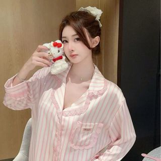 Đồ ngủ Pijama sọc hồng