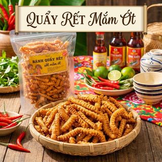 QUẨY RẾT MẮM ỚT 500G – GIÒN SẬP SỰA, CAY MẶN CỰC CUỐN