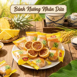 BÁNH NƯỚNG NHÂN KHÓM 500G – THƠM NGON CHUẨN VỊ TRUYỀN THỐNG