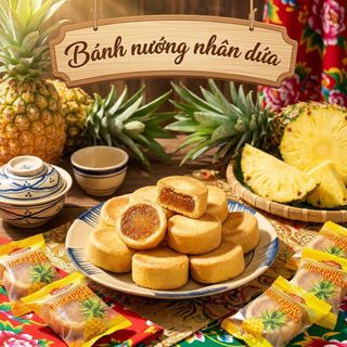 BÁNH NƯỚNG NHÂN KHÓM 500G – THƠM NGON CHUẨN VỊ TRUYỀN THỐNG