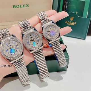 ĐỒNG HỒ NAM NỮ CAO CẤP RÔLXE MẶT FULL XOÀN MÁY CƠ