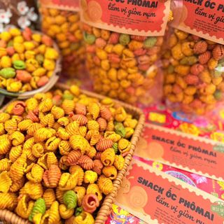🧀SNACK ỐC PHÔ MAI 500G – GIÒN TAN, BÉO NGẬY CỰC CUỐN