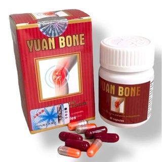 Viên uống Yuan Bone hỗ trợ đau nhức xương khớp, tê bì chân tay, thiếu chất nhầy khớp gối, khô khớp, thoát vị đĩa đệm xuất xứ Malaysia - Mã số 1361