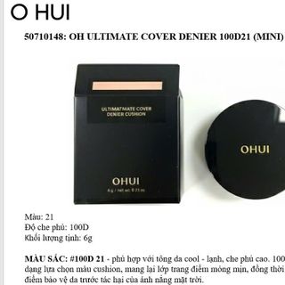 Phấn nước Ohui Ultimate Cover Denier Cushion mini 6g