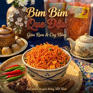 Bim Bim Que Đậu Giòn Tan, Ăn Vặt Cực Cuốn 500g