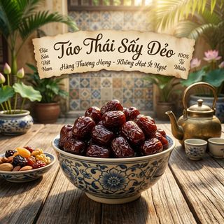 Táo Thái Sấy Dẻo Ngọt Thanh Tự Nhiên, Nhâm Nhi Cực Cuốn 500g