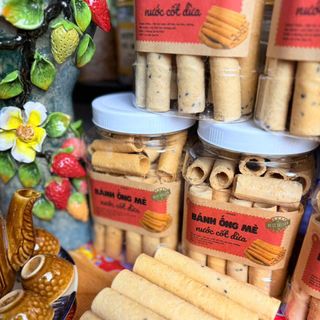 Bánh Ống Mè Nước Cốt Dừa Giòn Tan, Béo Thơm Khó Cưỡng 450g