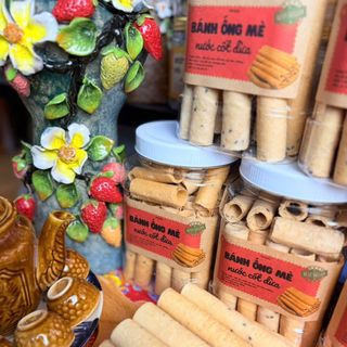 Bánh Ống Mè Nước Cốt Dừa Giòn Tan, Béo Thơm Khó Cưỡng 450g