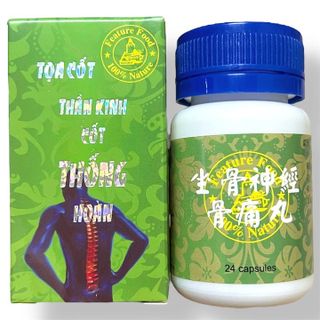Viên uống đau nhức xương khớp Toạ cốt thần kinh cốt thống hoàn hỗ trợ thấp khớp, thần kinh toạ, thần kinh liên sườn, mỏi gối, đau cổ vai gáy, gai cột sống xuất xứ Malaysia - Hộp 24 viên - Mã số 1494
