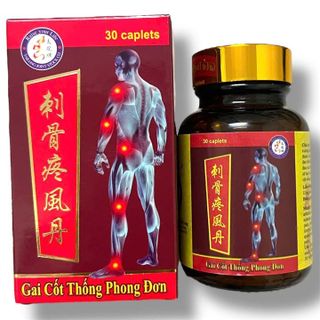Viên uống đau nhức xương khớp Gai cốt thống phong đơn - Hộp 30 viên - Xuất xứ Malaysia - Mã số 1508