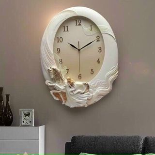 ĐỒNG HỒ TREO TƯỜNG MÁY SEIKO CAO CẤP ĐIÊU KHẮC NGHỆ THUẬT BẠCH MÃ
