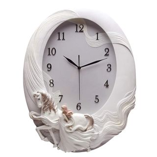 ĐỒNG HỒ TREO TƯỜNG MÁY SEIKO CAO CẤP ĐIÊU KHẮC NGHỆ THUẬT BẠCH MÃ