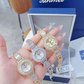 ĐỒNG HỒ NỮ CHÍNH HÃNG FUNMEI F2062 ĐÍNH ĐÁ CZ FULLBOX