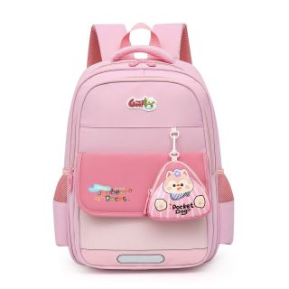 🎒 BALO TIỂU HỌC A9020 – Siêu Xinh Kèm Ví Gấu, Bé Nào Cũng Thích