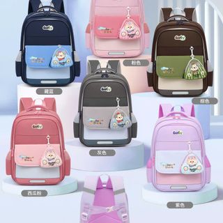 🎒 BALO TIỂU HỌC A9020 – Siêu Xinh Kèm Ví Gấu, Bé Nào Cũng Thích