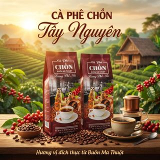CÀ PHÊ CHỒN TÂY NGUYÊN THƯỢNG HẠNG THƠM NGON CHUẨN VỊ 500G - WINNIE HOUSE