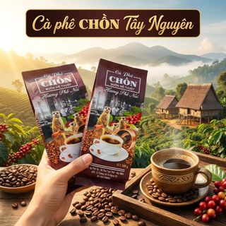 CÀ PHÊ CHỒN TÂY NGUYÊN THƯỢNG HẠNG THƠM NGON CHUẨN VỊ 500G - WINNIE HOUSE