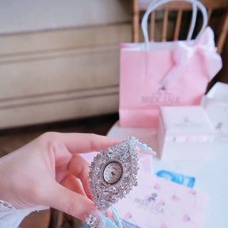 ĐỒNG HỒ NỮ CHÍNH HÃNG BRIDE TALKK LÁ ĐÍNH ĐÁ FULLBOX