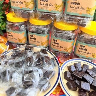 KẸO CHUỐI TƯƠI LOẠI 1, ĐẶC SẢN LÀNG NGHỀ BẾN TRE 500G - WINNIE HOUSE