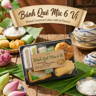 Set Bánh Quê Dừa Mix 6 Vị Gợi Nhớ Tuổi Thơ Ngọt Ngào