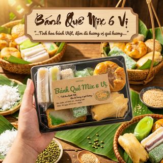Set Bánh Quê Dừa Mix 6 Vị Gợi Nhớ Tuổi Thơ Ngọt Ngào
